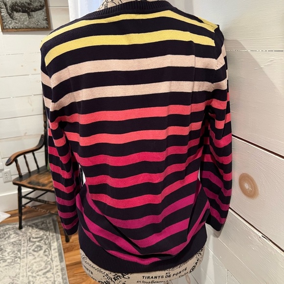 Talbot’s multicolored Striped Button-Up Cardigan, size small, EUC, Casual - Picture 2 of 6